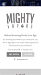 Mobile Screenshot of mightyvapors.com